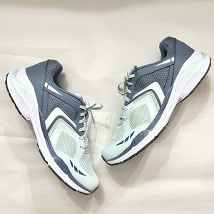 NWOT Dr. Scholl’s Orthotic Sneakers Gel Insoles Blue Teal Green White Leather